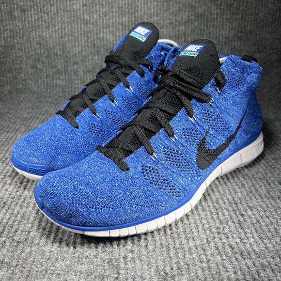 Nike Free Flyknit Chukka Men's Size 15 Game Royal Blue Running